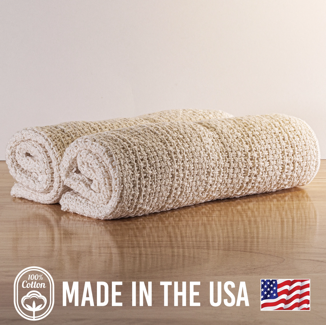 Cotton Kitchen Towels - 2 Pack