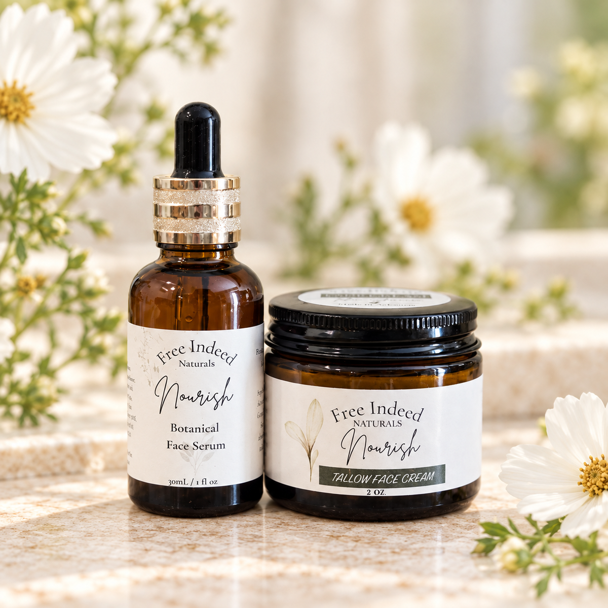 Nourish Face Duo/ Serum + Tallow Face Cream