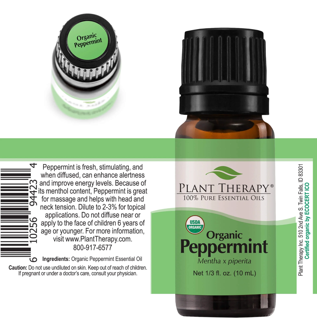 Organic Peppermint Essential Oil