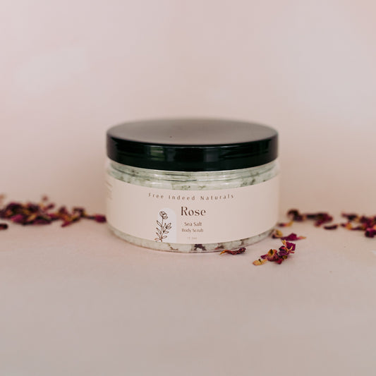 Rose Sea Salt Body Scrub