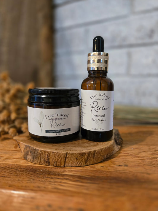 Renew Face Duo/ Serum + Tallow Face Cream