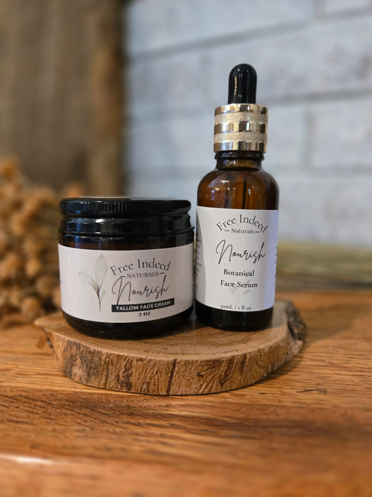 Nourish Face Duo/ Serum + Tallow Face Cream