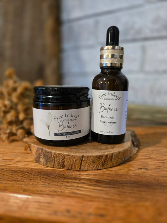 Balance Face Duo/ Serum + Tallow Face Cream